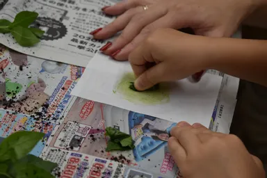 幼児でも楽しめます　だんだんと色が変わってくるんです