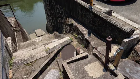 6-2　高瀬舟の雁木と水道栓