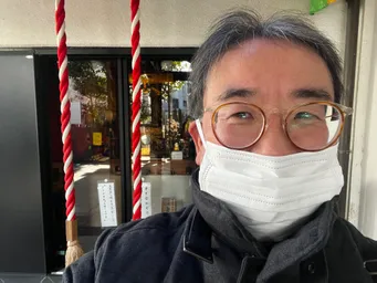 板さんに会いました。言葉も交わさず（笑）