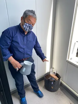 ダンクソフトさんにて種まき中！4.23