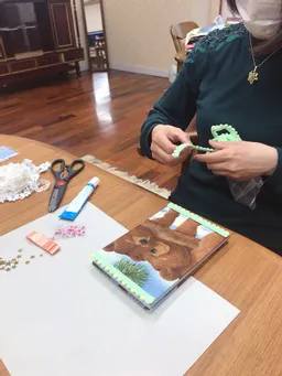 本日のワークショップの仕上がり作品(*´꒳`*)