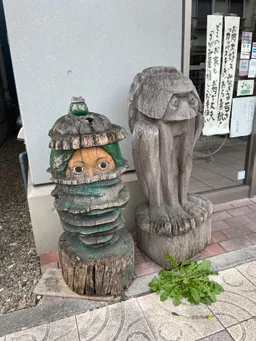 ユニークな河童のそば