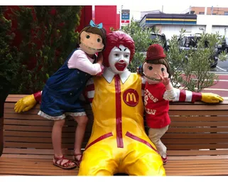 友達と記念撮影